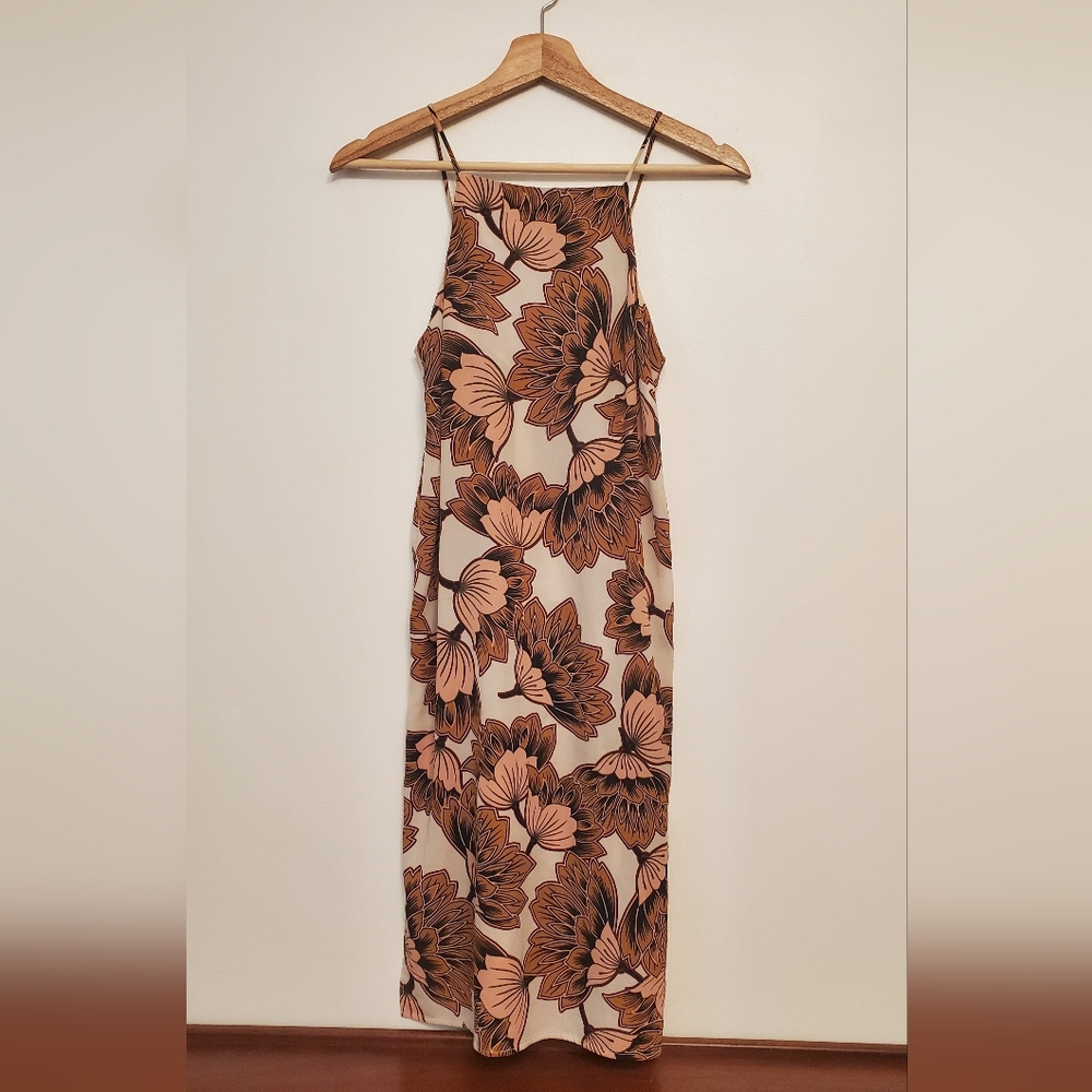 TOPSHOP PETITE floral sleeveless shift dress